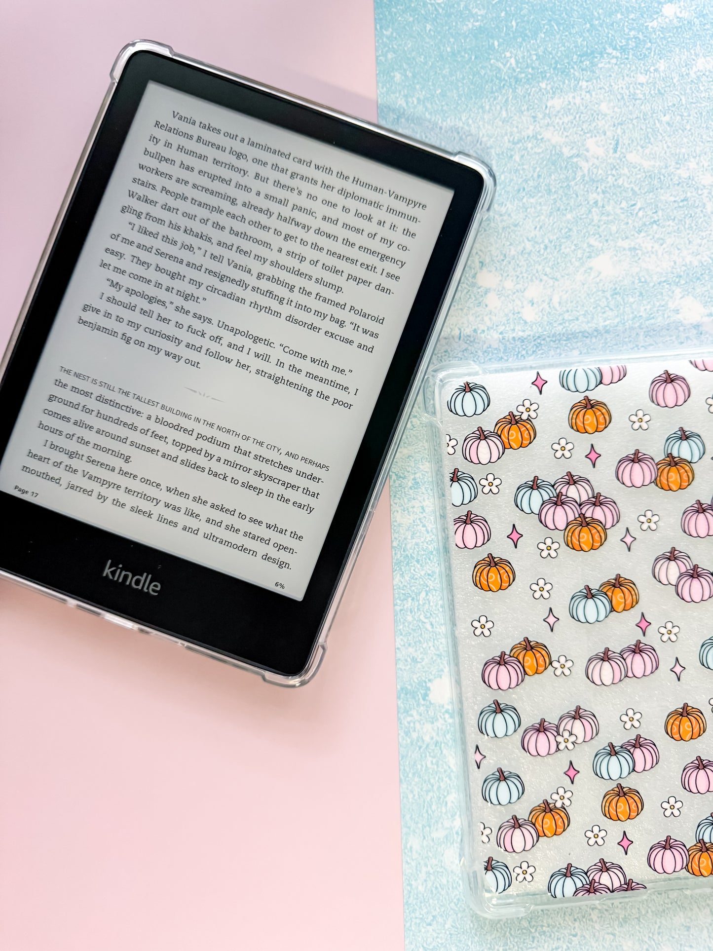 Pastel Pumpkins Kindle Paperwhite + Signature Case