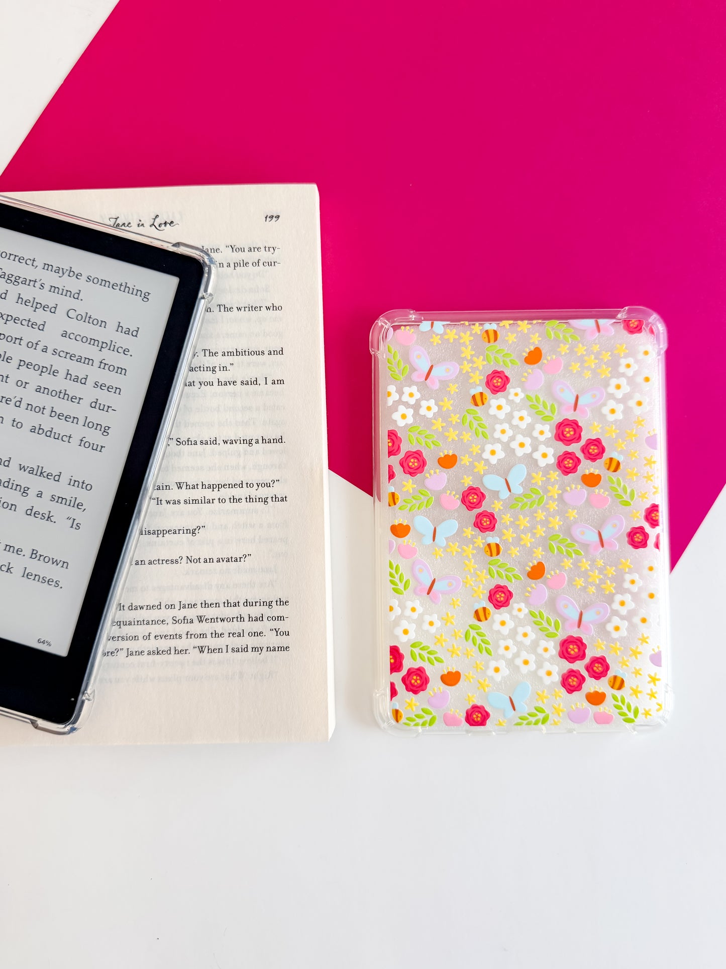 Spring is in the Air E reader Case and/or Bookmark [Combined Listing]