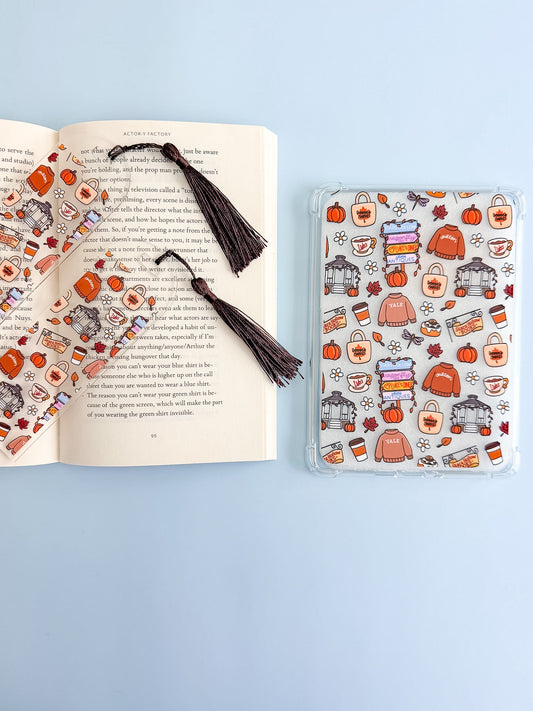 S.H. Pumpkin Patch E Reader Case and/or Bookmark [Combined Listing]
