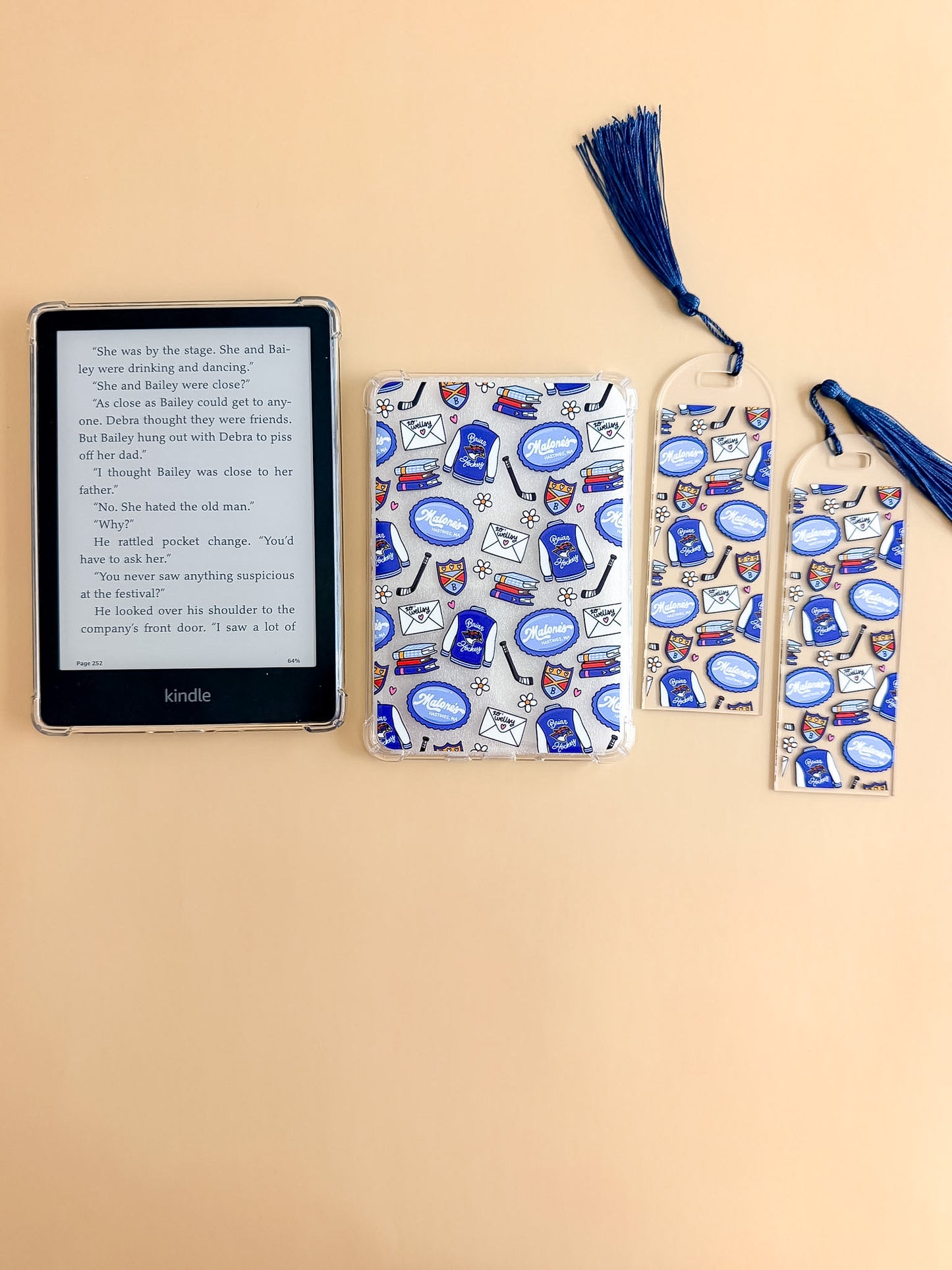 Off Campus Inspired E Reader Case and / or Bookmark [Combined Listing]