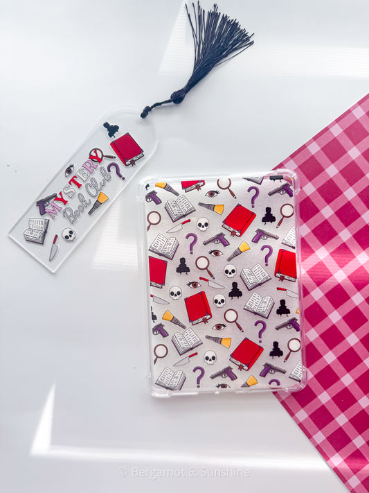 Mystery Book Club Kindle Case and/or Bookmark [Combined Listing]