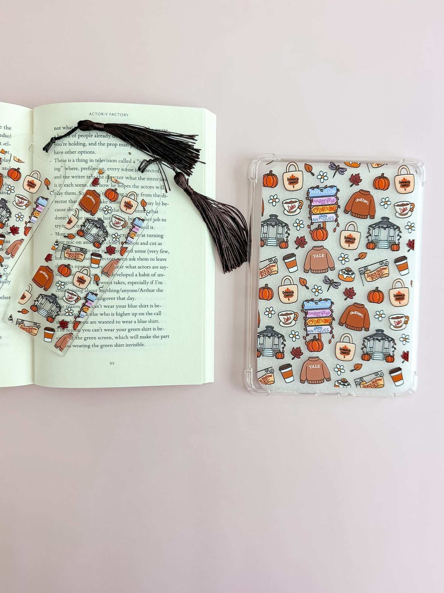 S.H. Pumpkin Patch E Reader Case and/or Bookmark [Combined Listing]