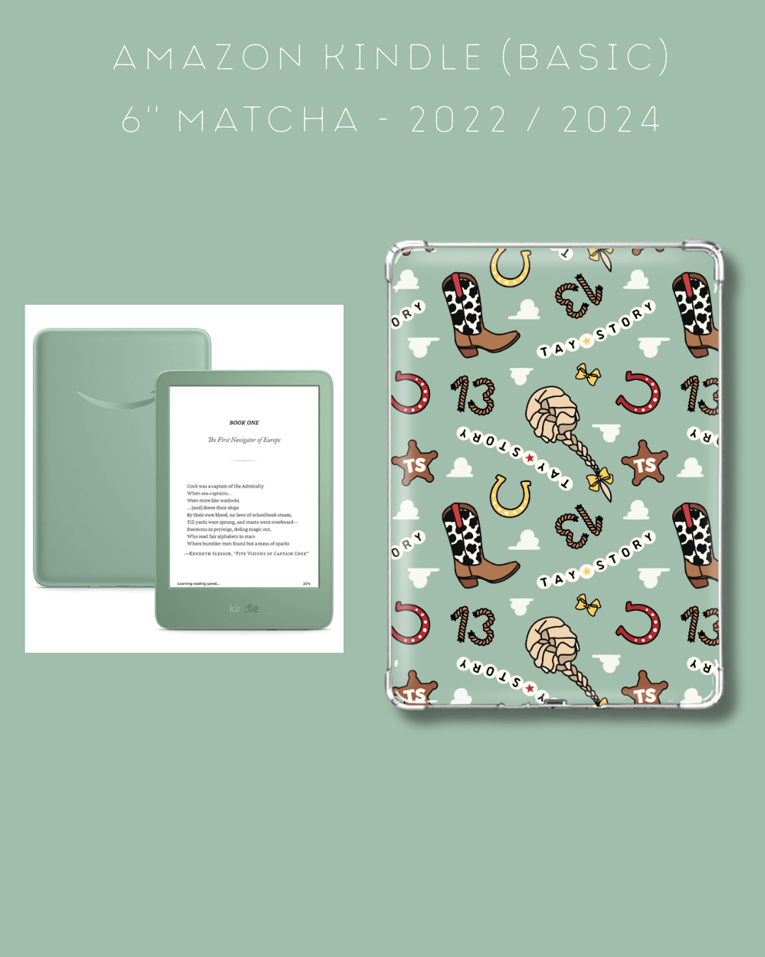 Tay Story T.S. Inspired Kindle Case