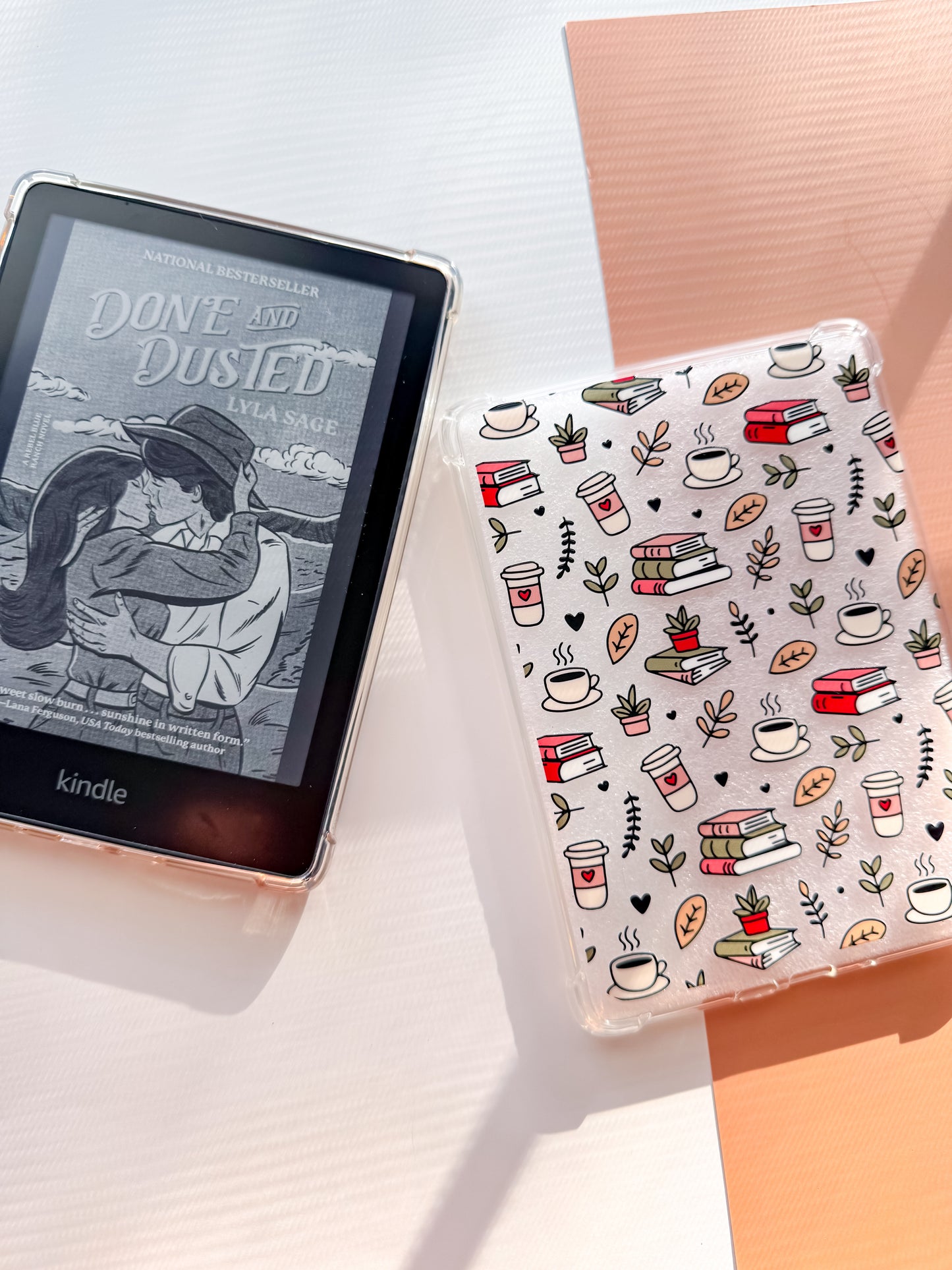 Coffee, Plants + Books Kindle Case