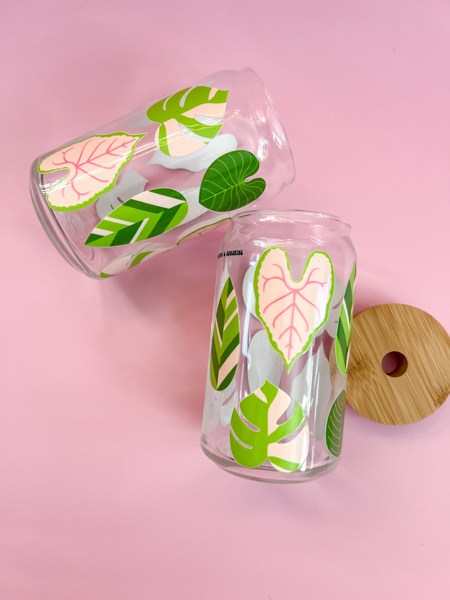 Plant Lovers 16oz Glass Cup