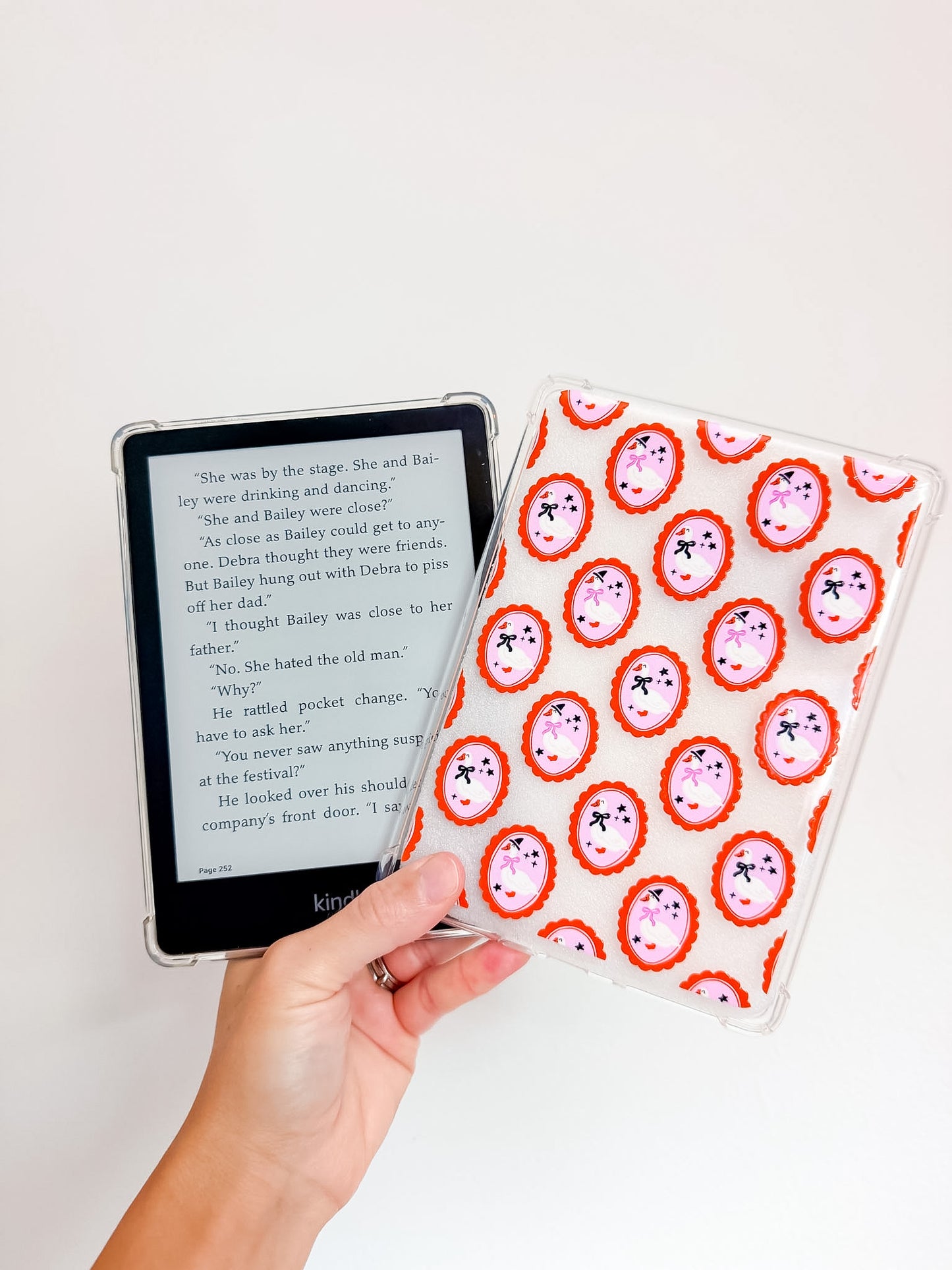 Spooky Geese Cameo Kindle Case and/or Bookmark [Combined Listing]