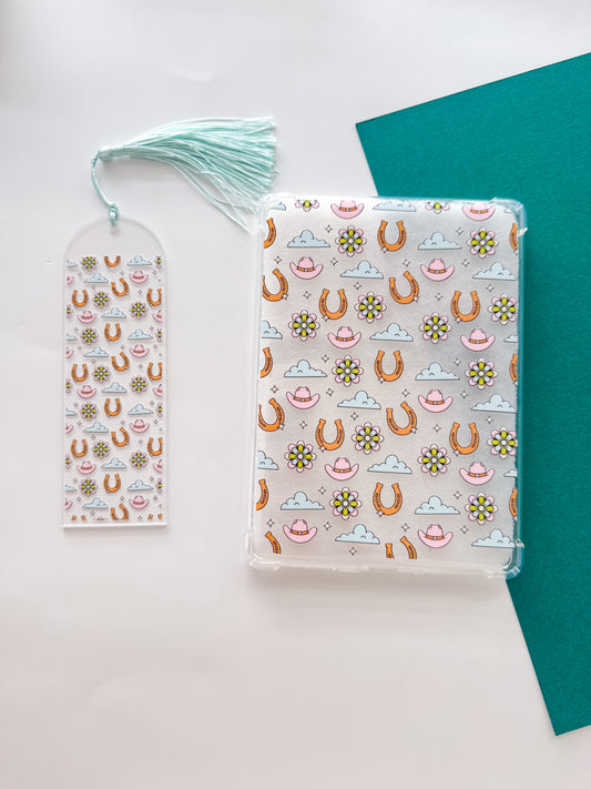Western Girlie Kindle Case and/or Bookmark [Combined Listing]
