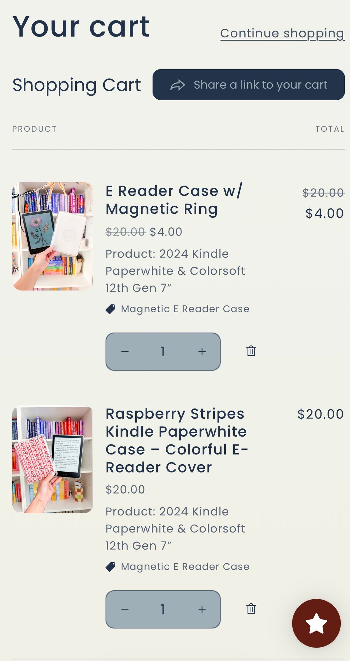 E Reader Case w/ Magnetic Ring
