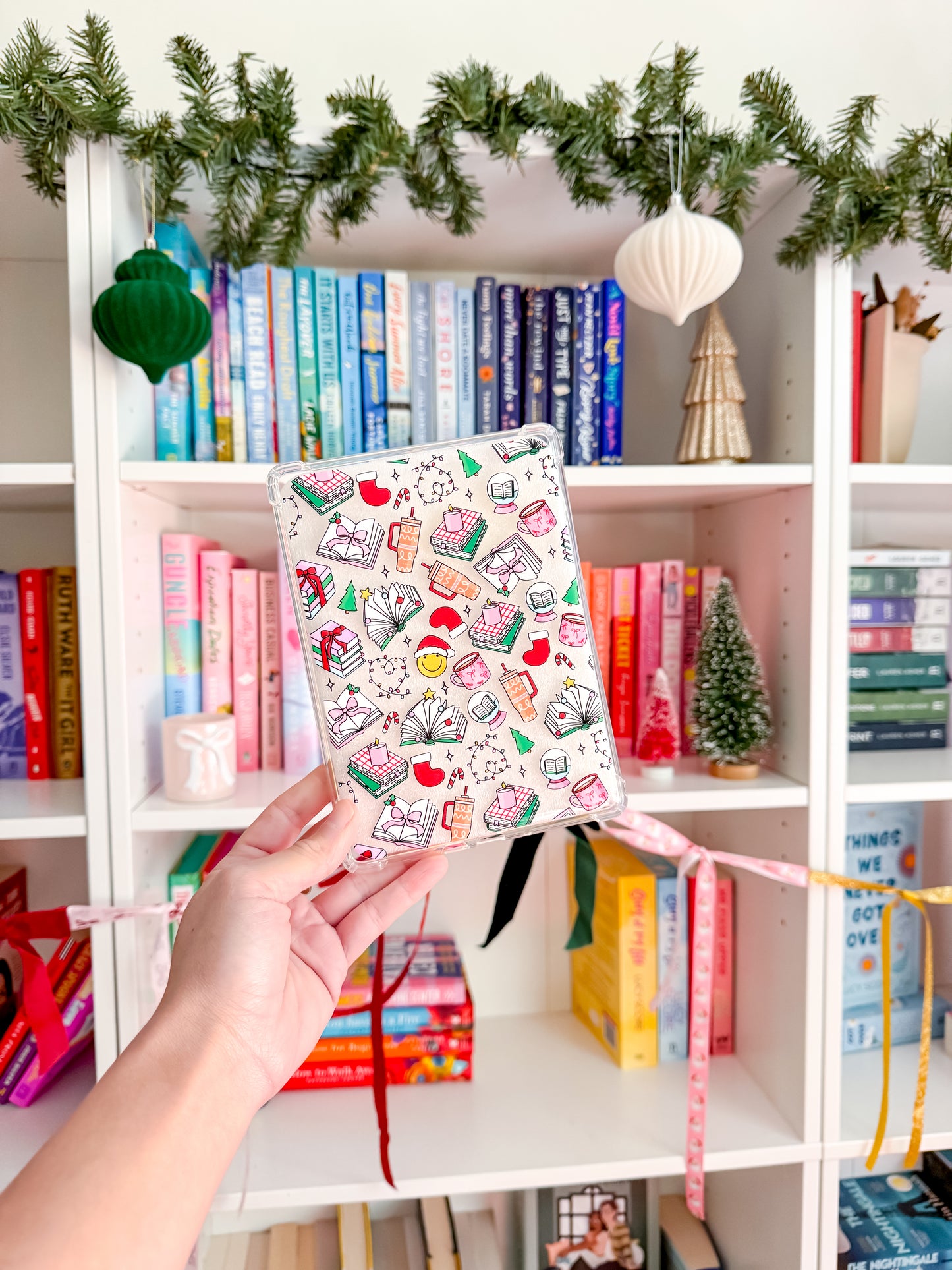 Bookish Christmas Kindle Case