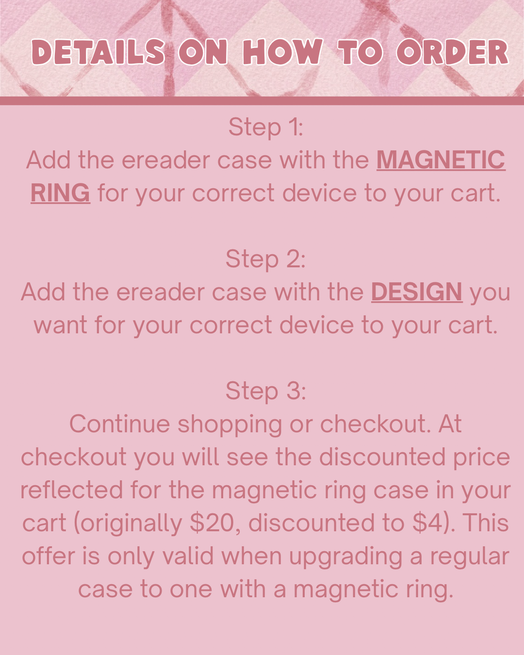 E Reader Case w/ Magnetic Ring