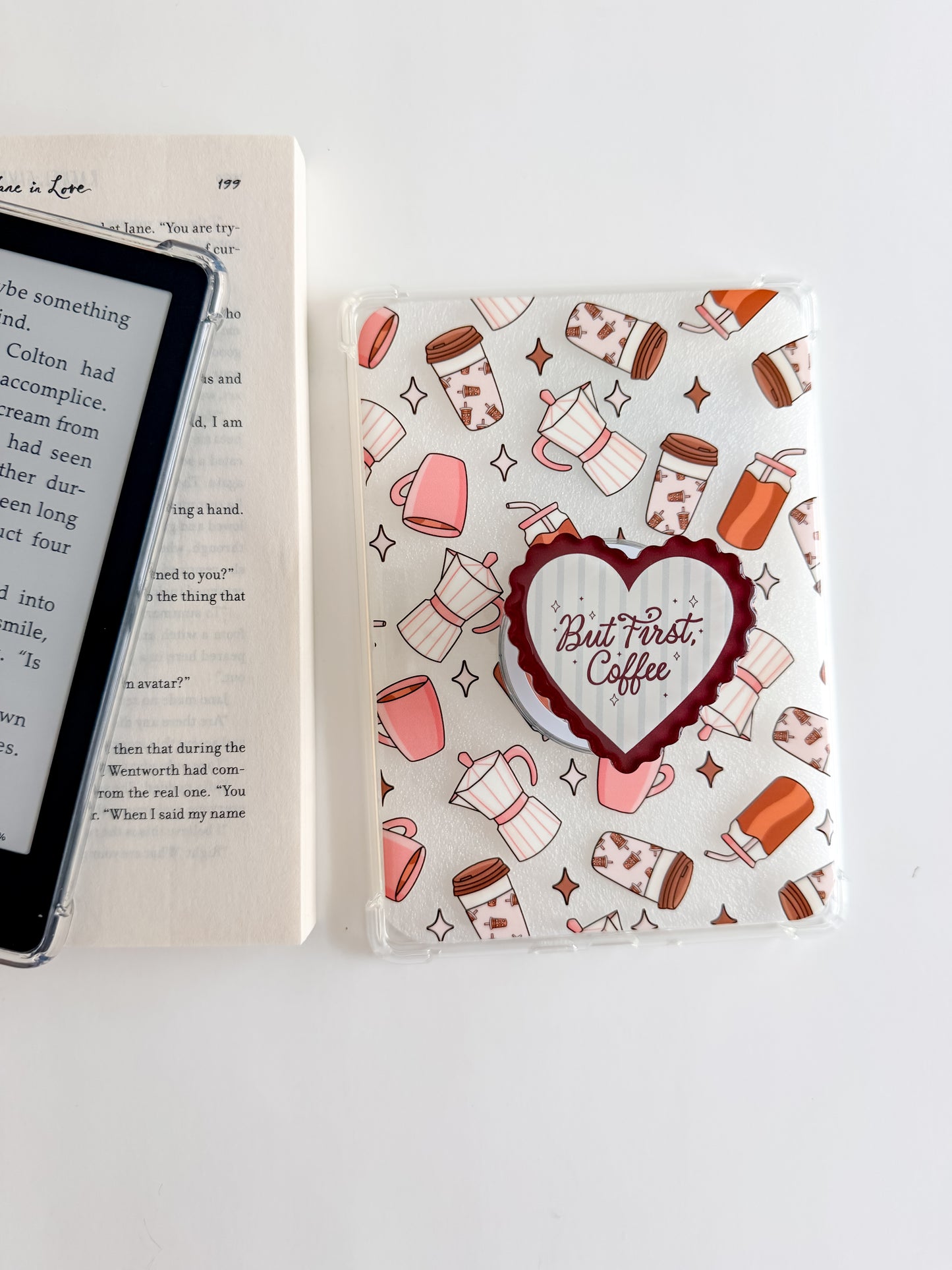 Coffee Lover Kindle Case and/or Bookmark [Combined Listing]