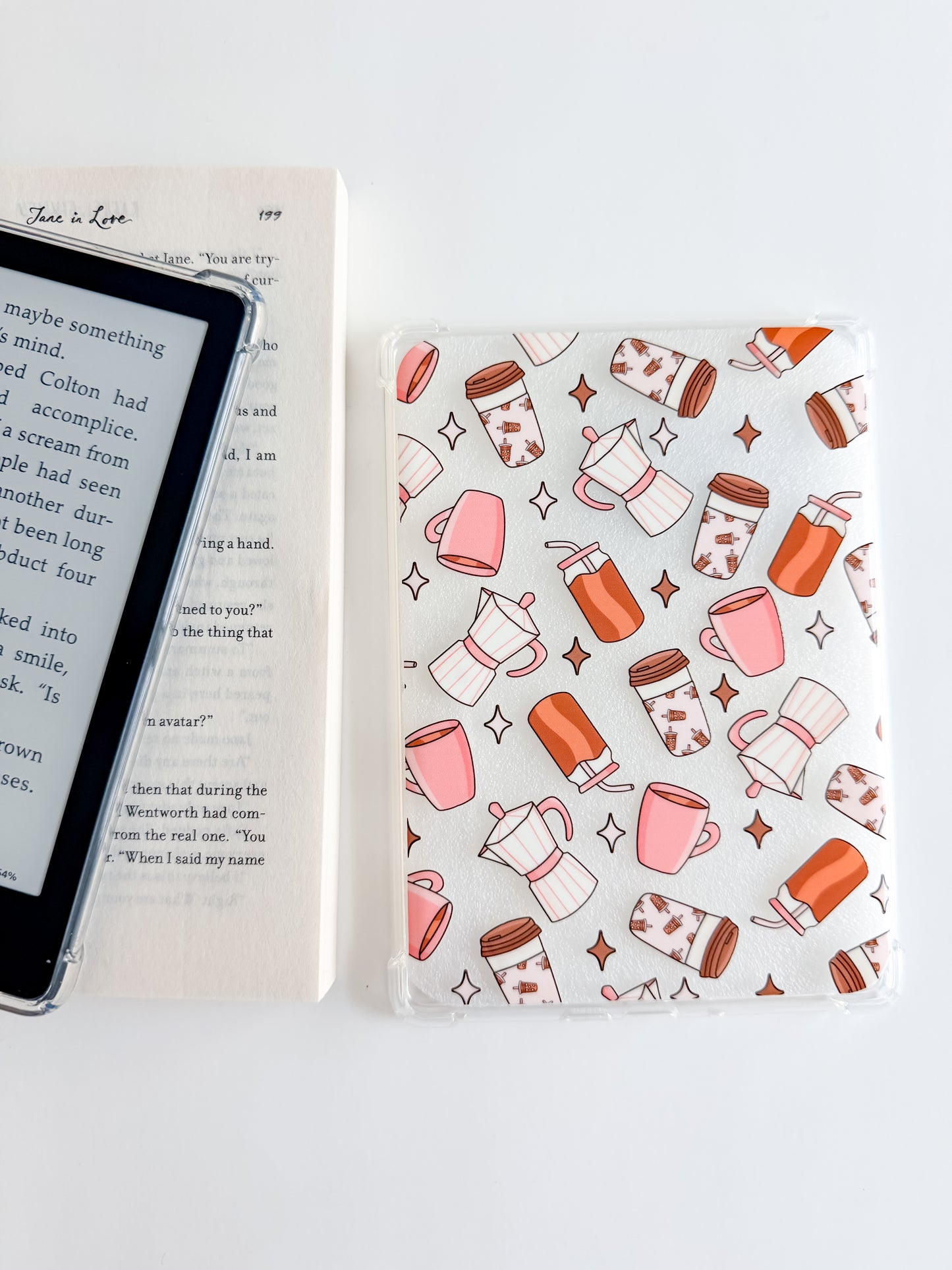 Coffee Lover Kindle Case and/or Bookmark [Combined Listing]