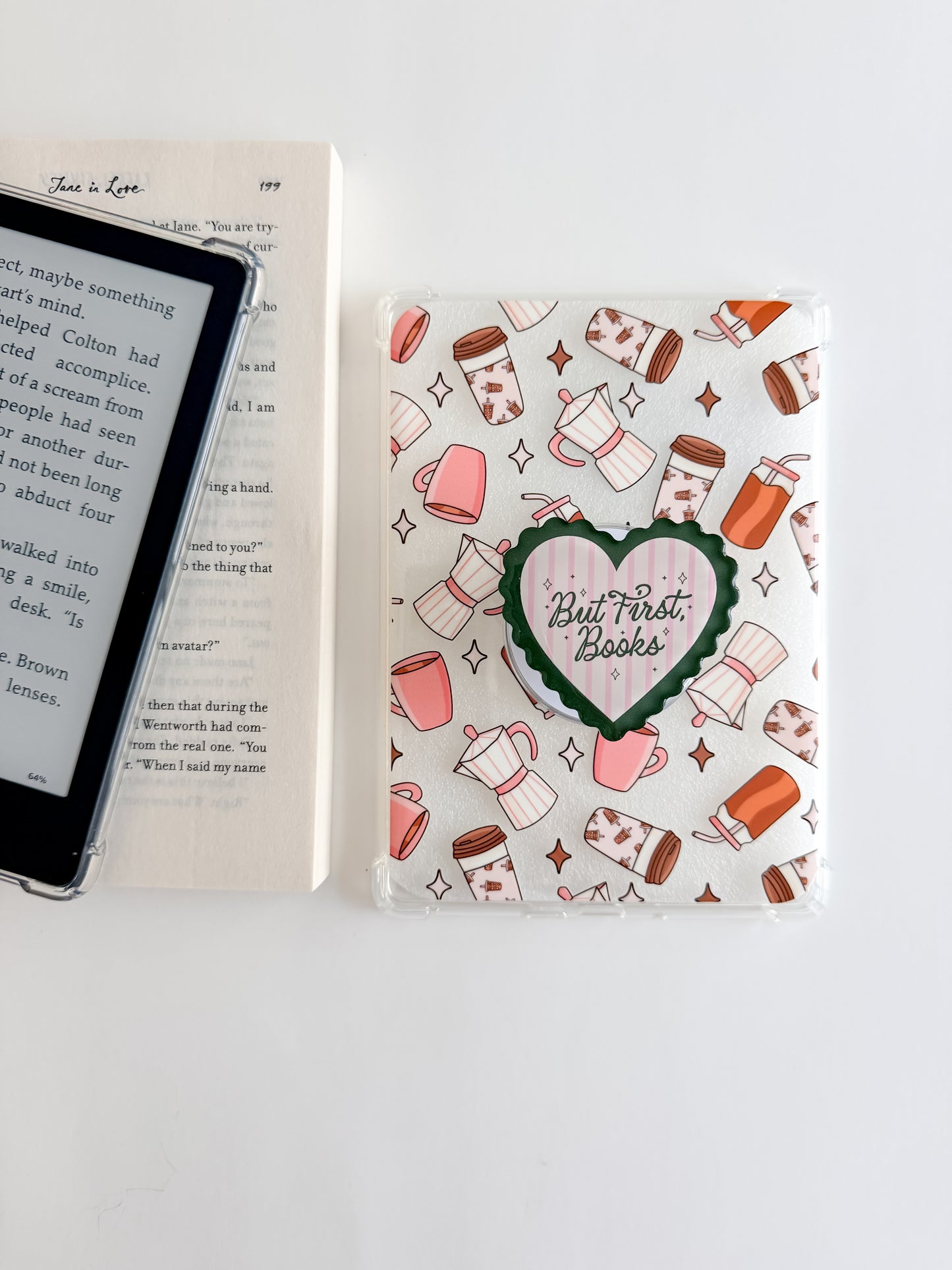 Coffee Lover Kindle Case and/or Bookmark [Combined Listing]