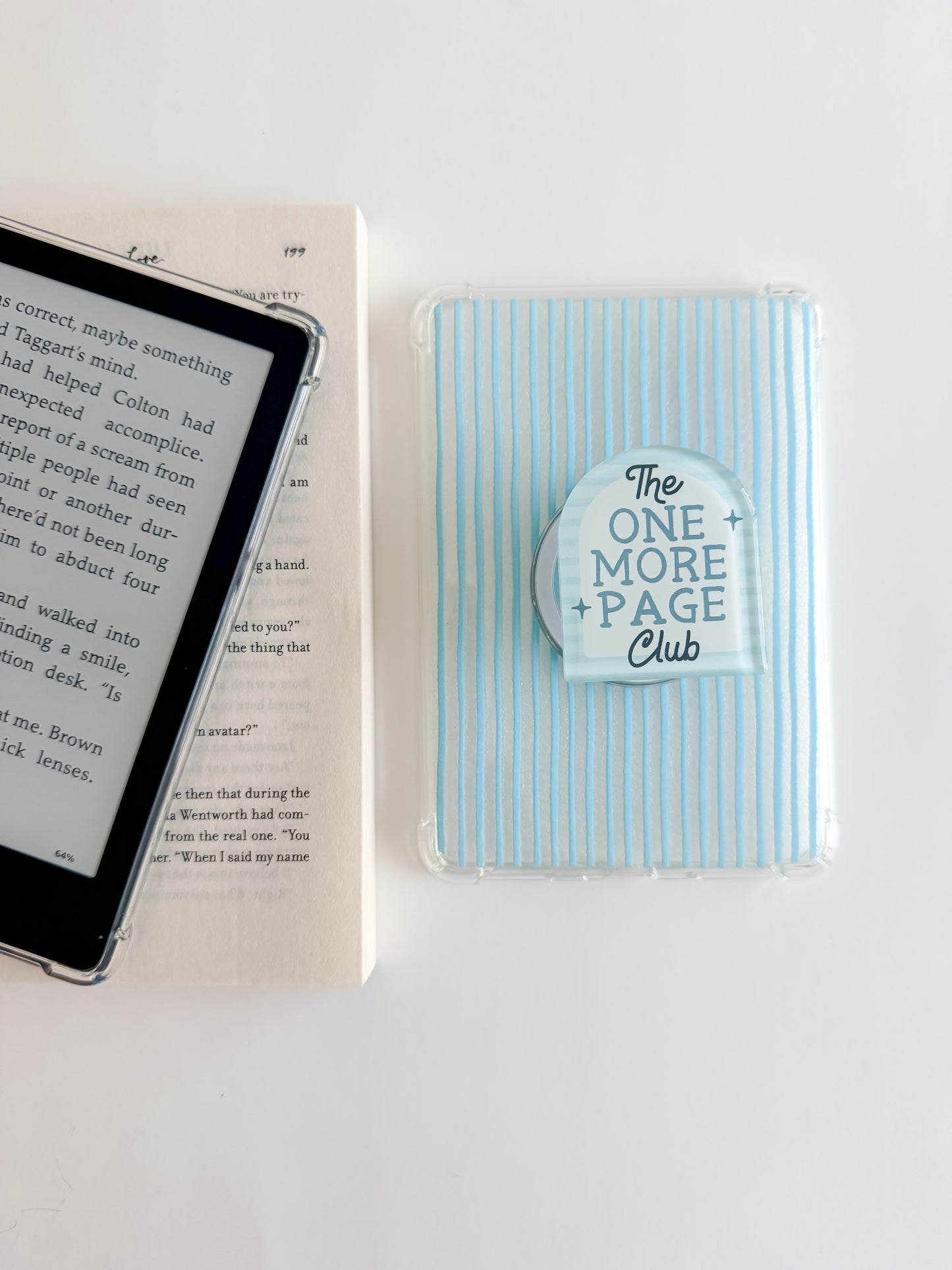 Blue Stripes Kindle Case