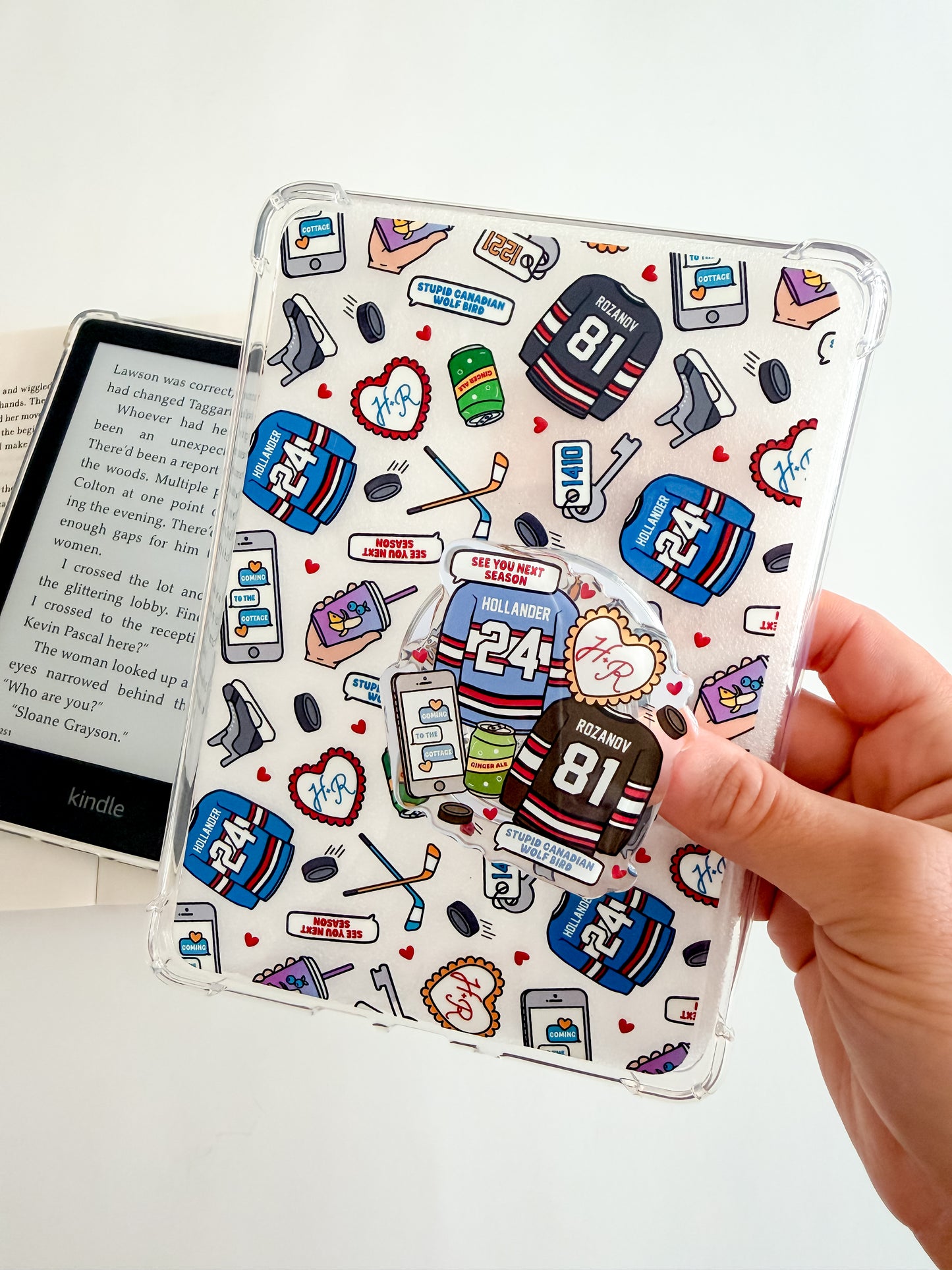 H.R. Kindle Case and/or Bookmark [Combined Listing] – Bookish E-Reader Cover