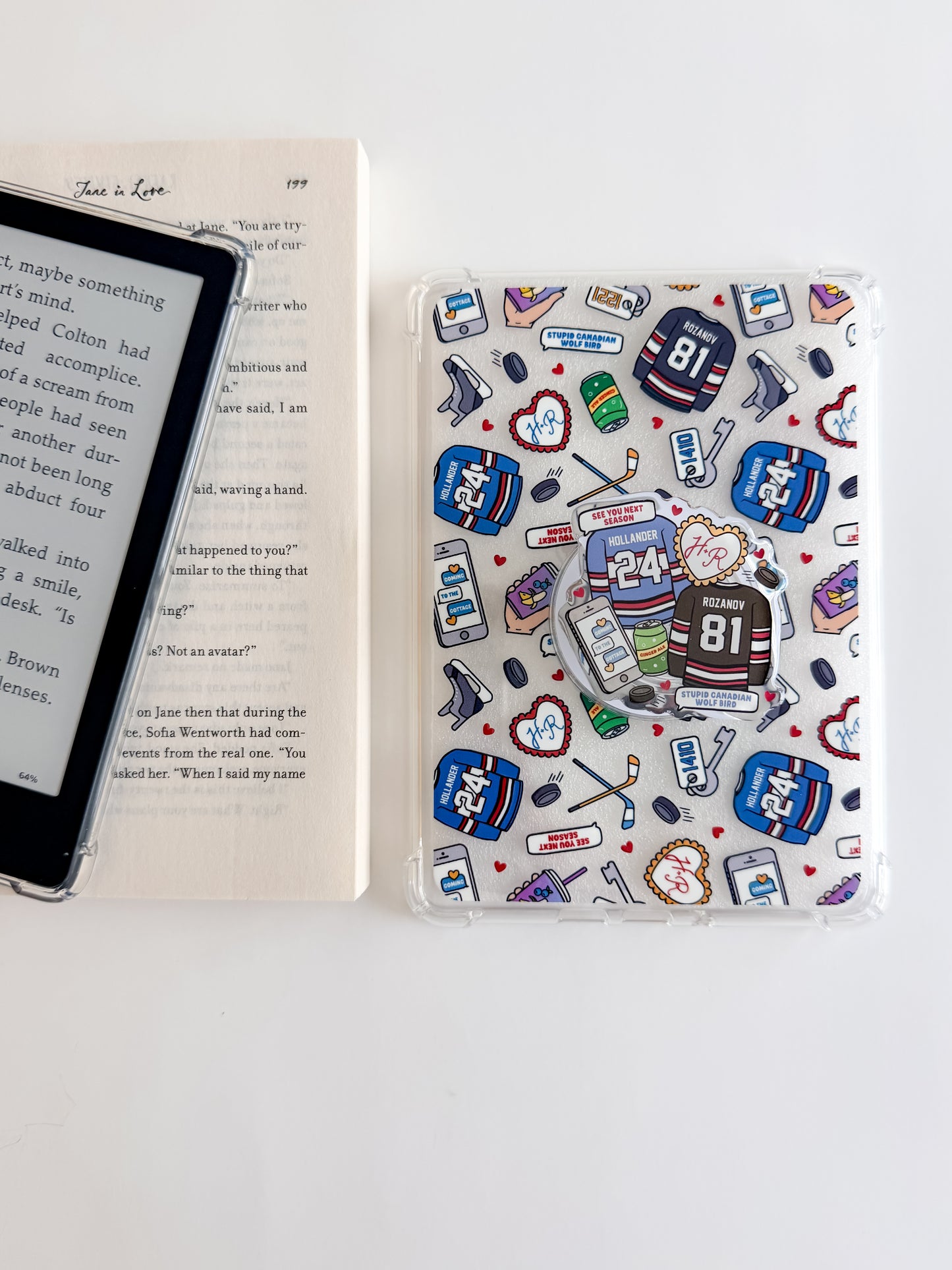 H.R. Kindle Case and/or Bookmark [Combined Listing] – Bookish E-Reader Cover