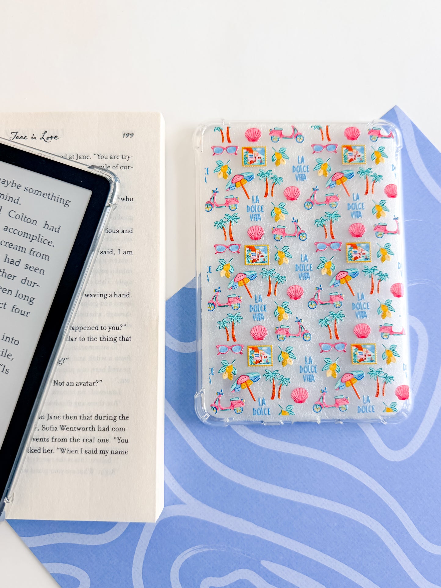 Italian Summer Kindle Paperwhite Case – Aesthetic E-Reader Cover