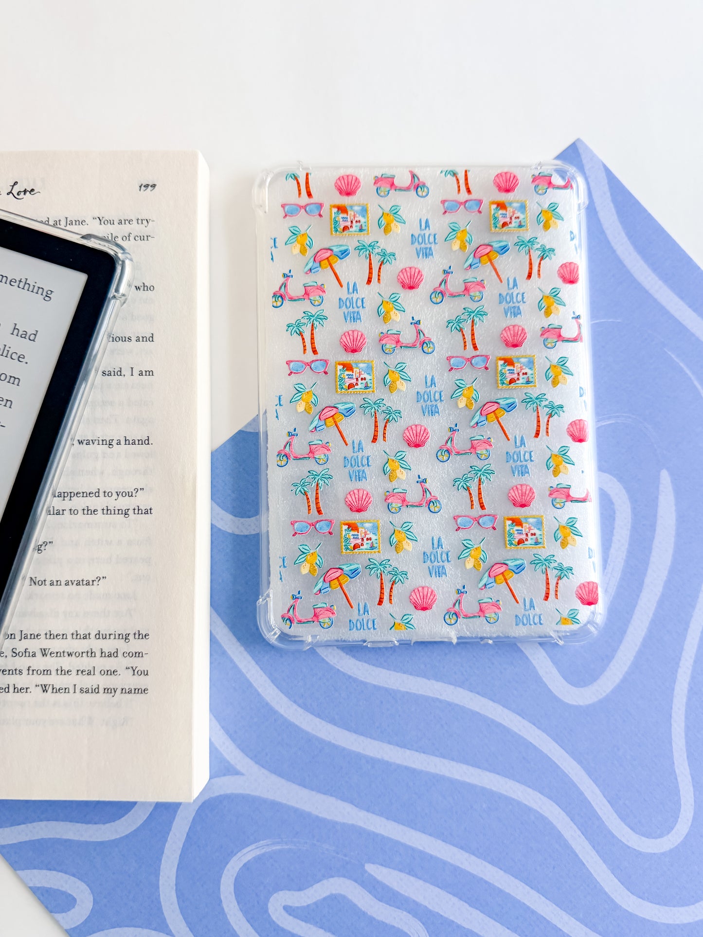 Italian Summer Kindle Paperwhite Case – Aesthetic E-Reader Cover