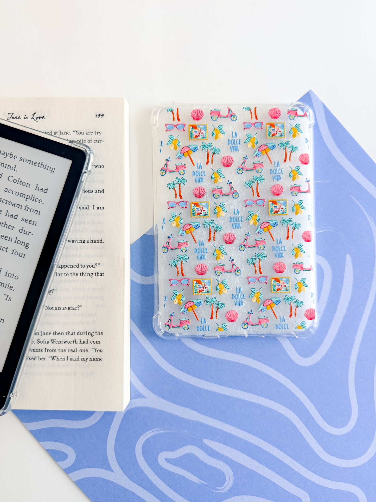Italian Summer Kindle Paperwhite Case – Aesthetic E-Reader Cover
