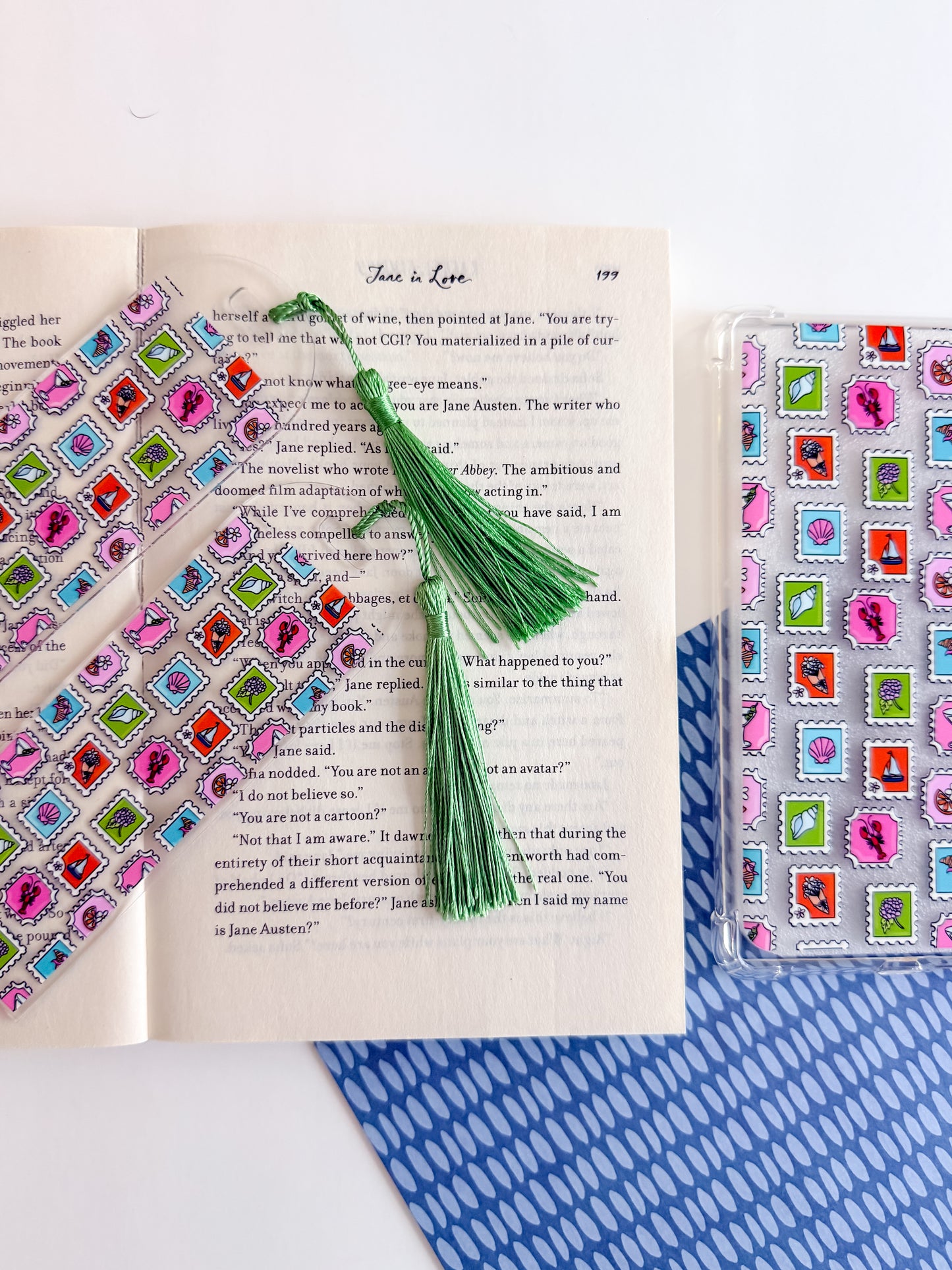 Beach Stamps E Reader Case and/or Bookmark [Combined Listing]