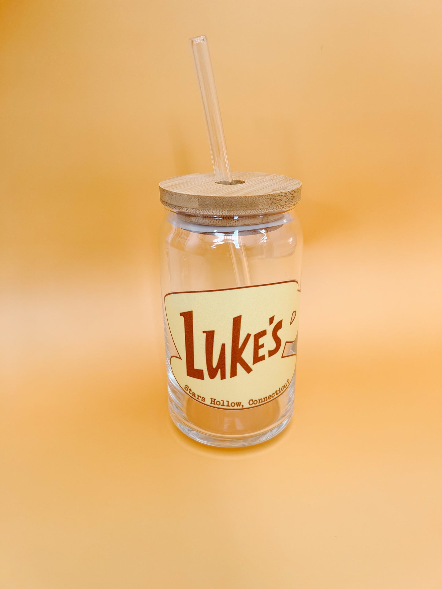 luke's diner glass coffee mug