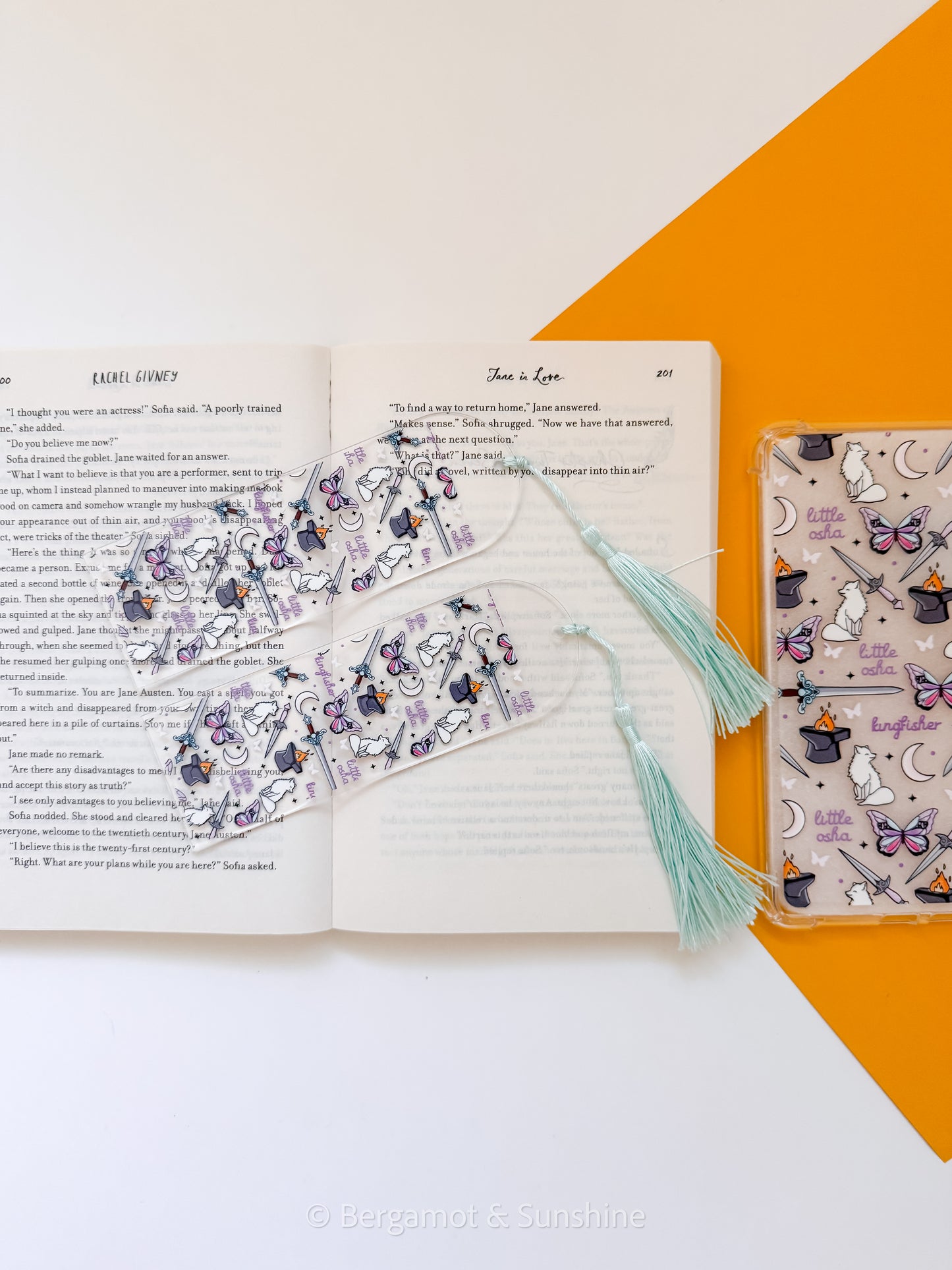 Enchanted Eclipse E Reader Case and/or Bookmark [Combined Listing]