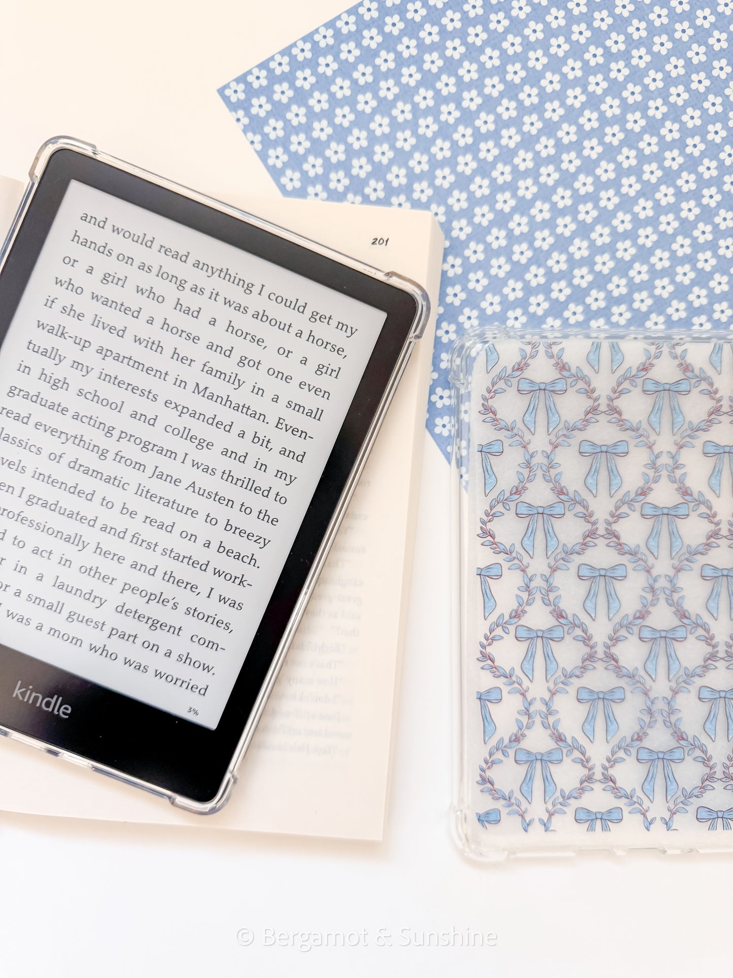 Ballroom Belle + Bows Kindle Case