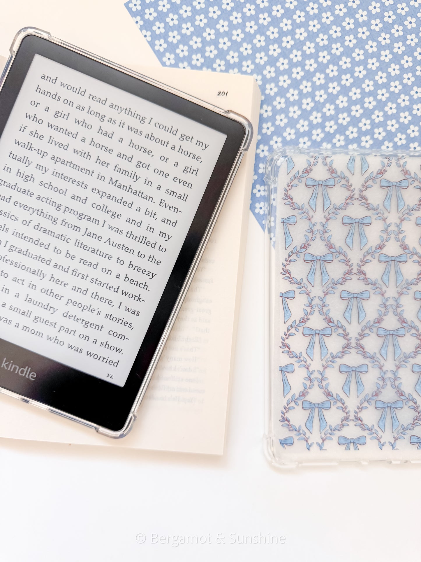 Ballroom Belle + Bows Kindle Case