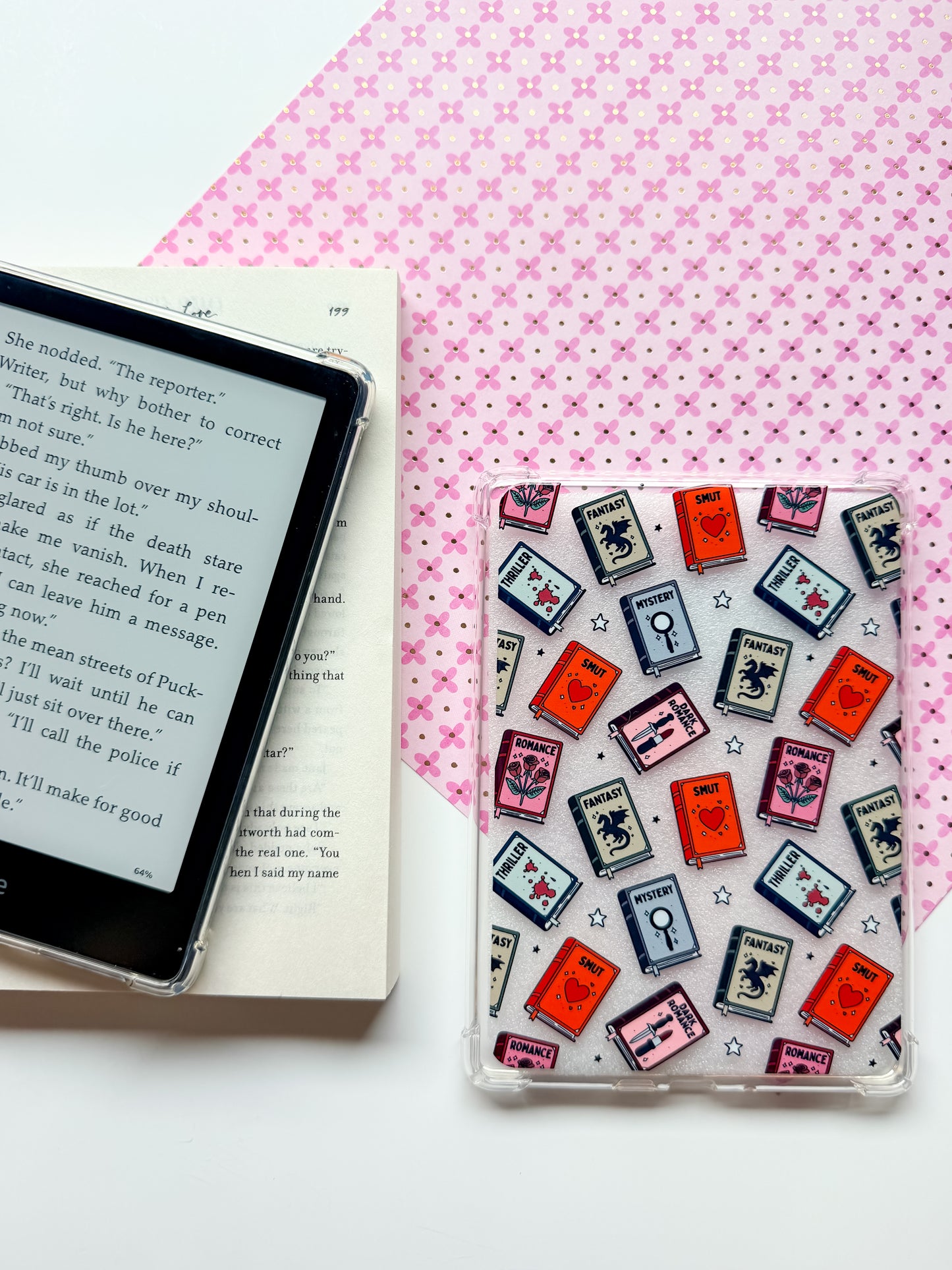 Bookshelf of a Reader Kindle Case