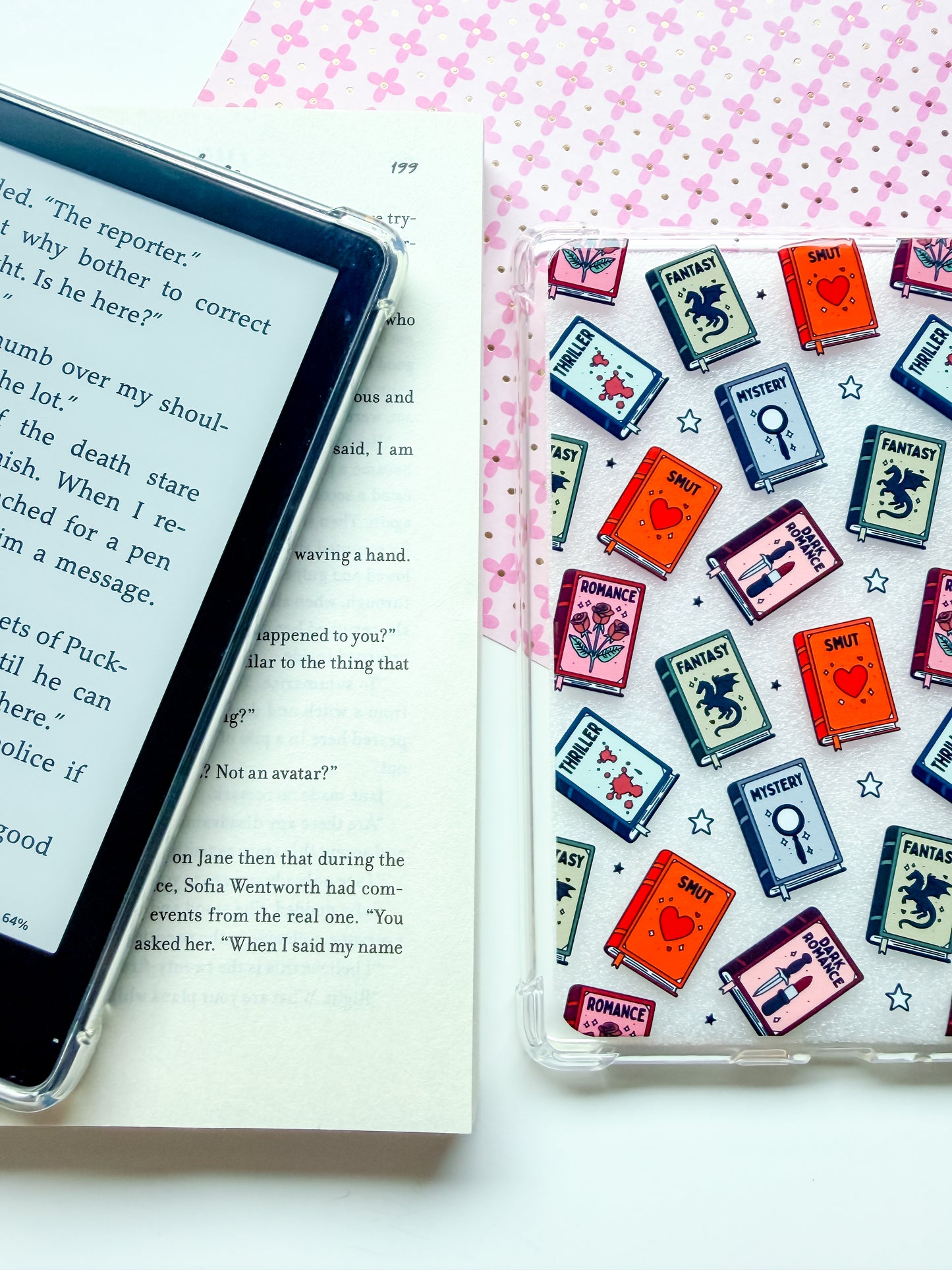 Bookshelf of a Reader Kindle Case