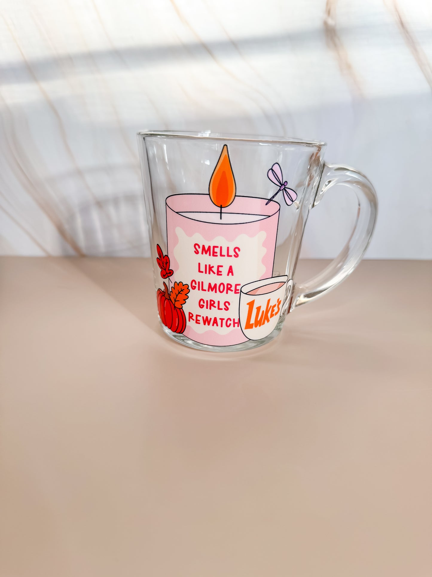 Smells Like a G.G. Rewatch 16oz + 20oz Glass Cup and Coffee Mug (double sided design)