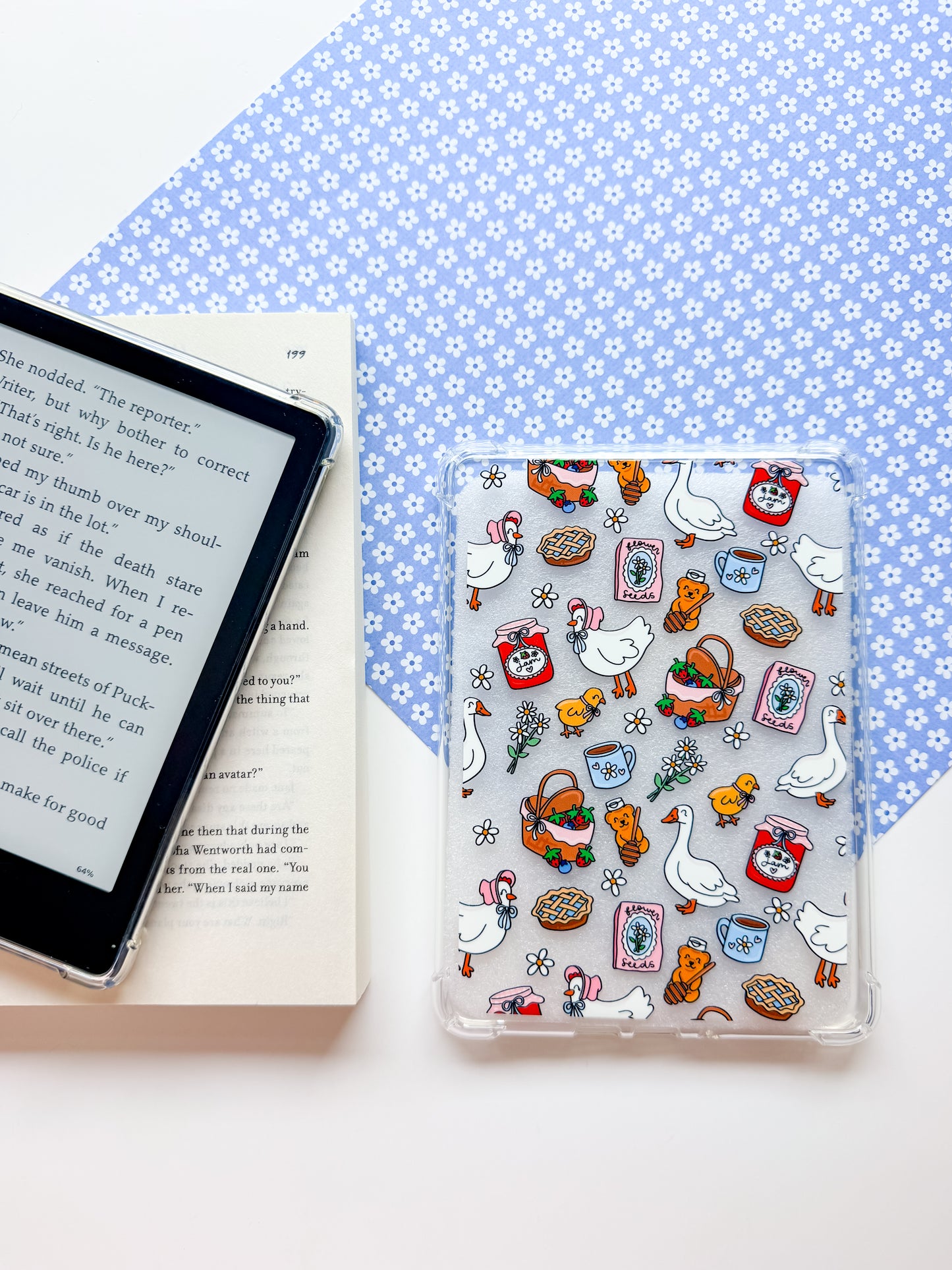 Picnic Baskets E Reader Case and/or Bookmark [Combined Listing]