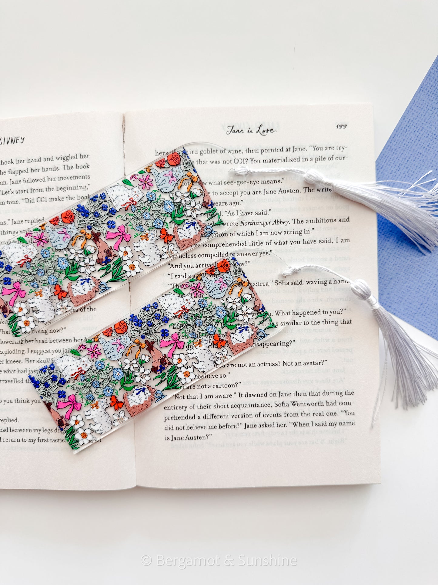 Cats in the Garden Kindle Case and/or Bookmark [Combined Listing]