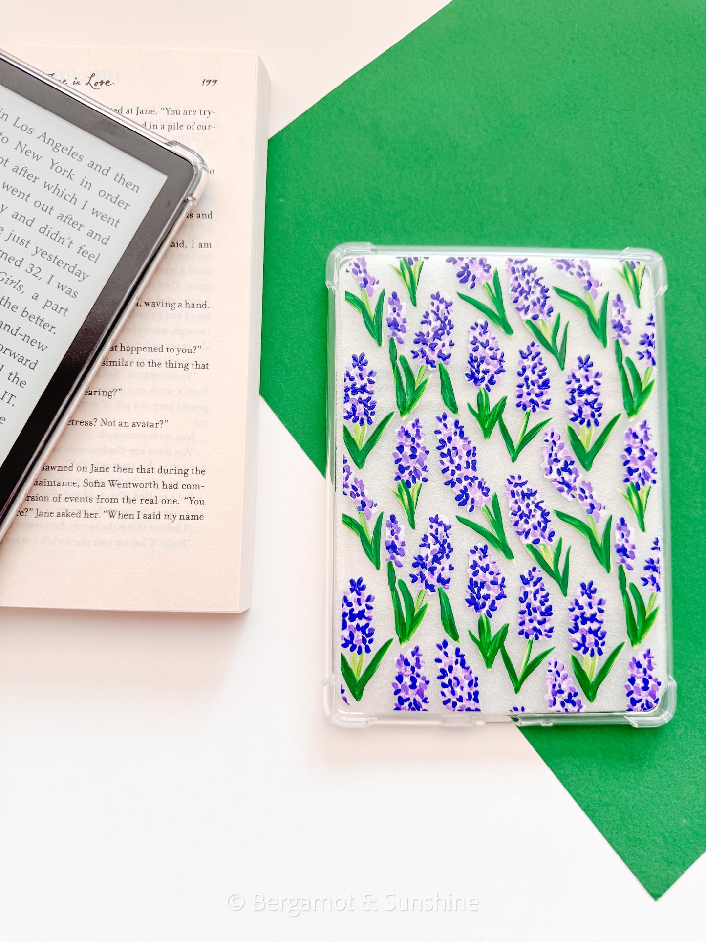 Purple Hyacinth Kindle Case