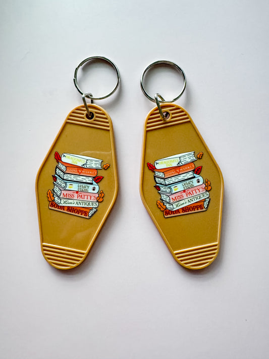 G.G. Bookstack Motel Keychain