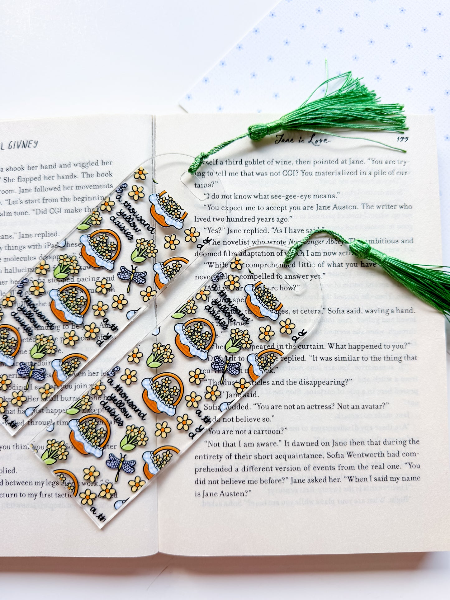 G.G. Yellow Daisies Kindle Case and/or Bookmark [Combined Listing]