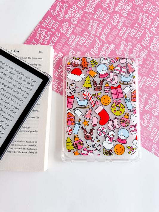 Festive Doodles Kindle Case