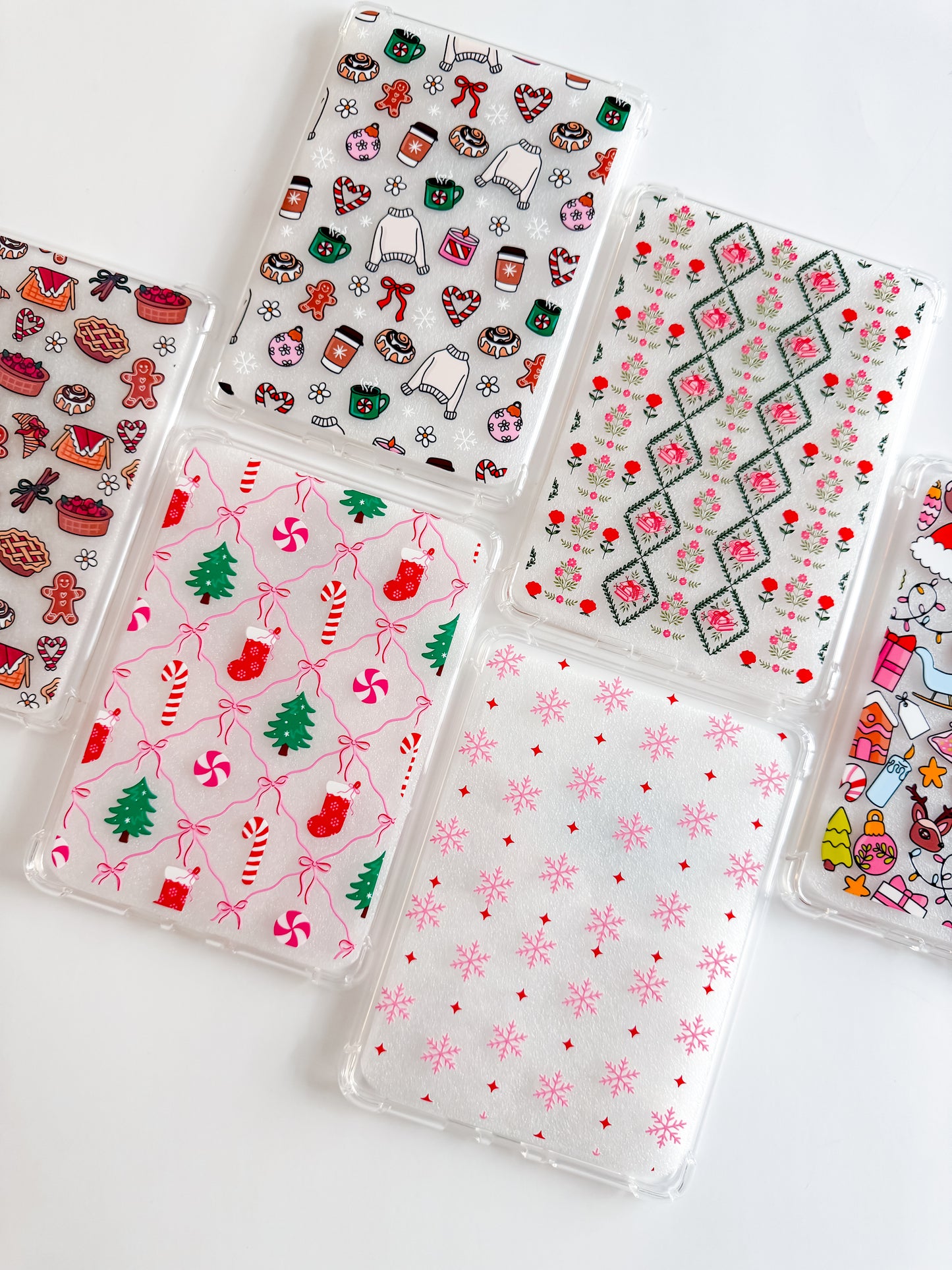 Pink Snowflake Kindle Case