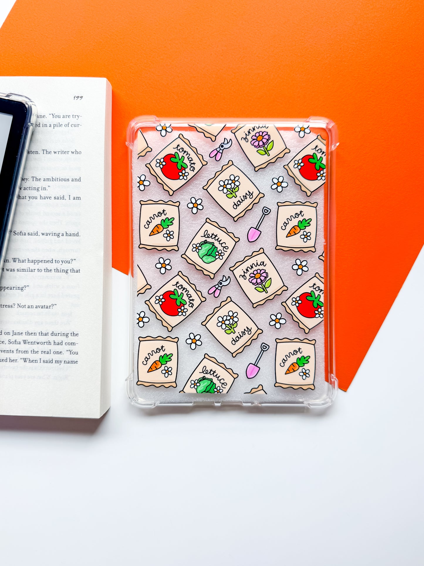 Garden Reads Kindle Case and/or Bookmark [Combined Listing]