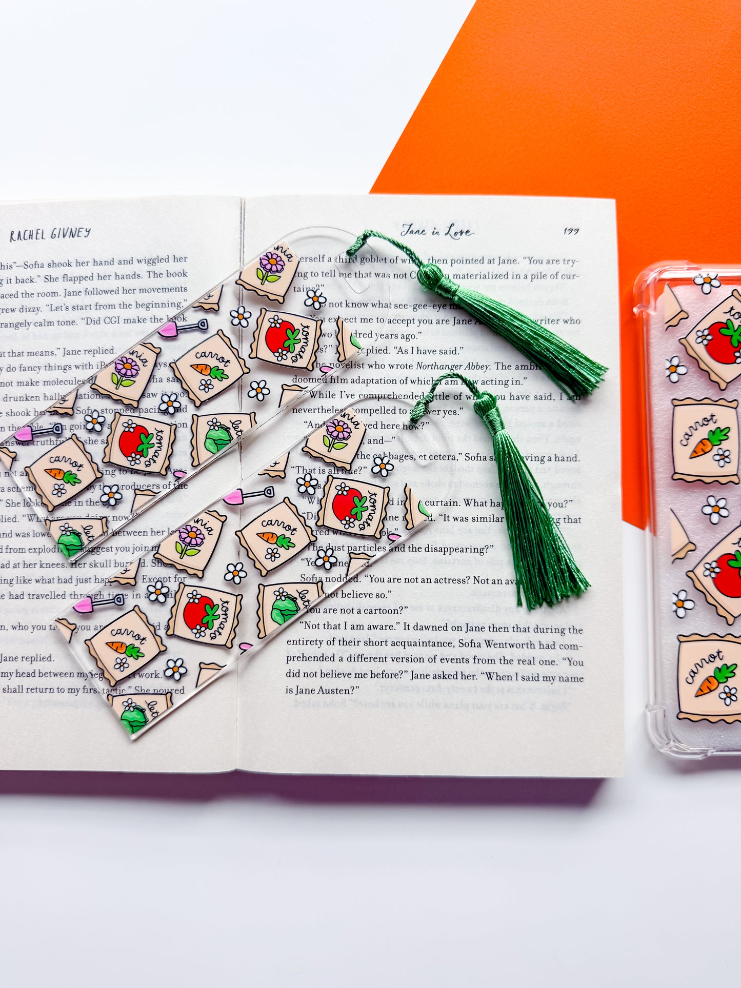 Garden Reads Kindle Case and/or Bookmark [Combined Listing]