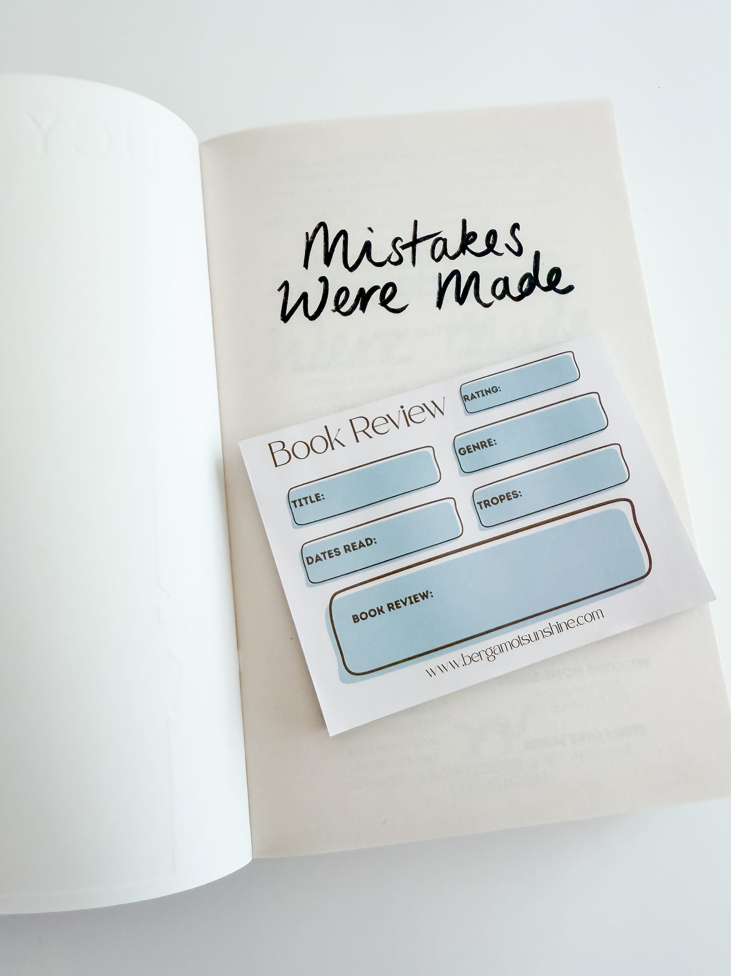 Book Review Sticky Notes