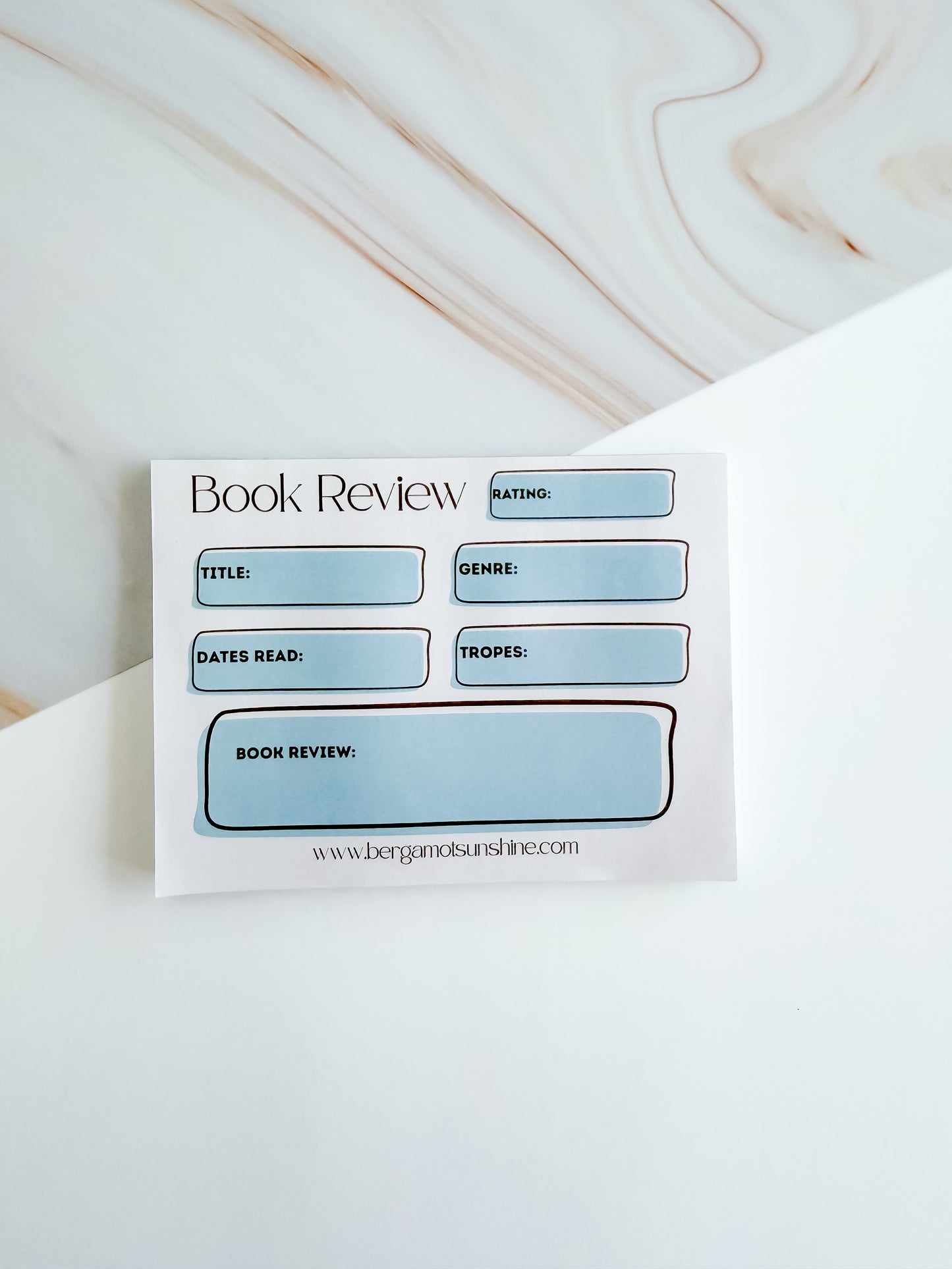 Book Review Sticky Notes