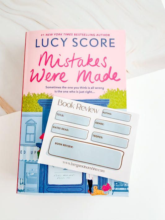 Book Review Sticky Notes
