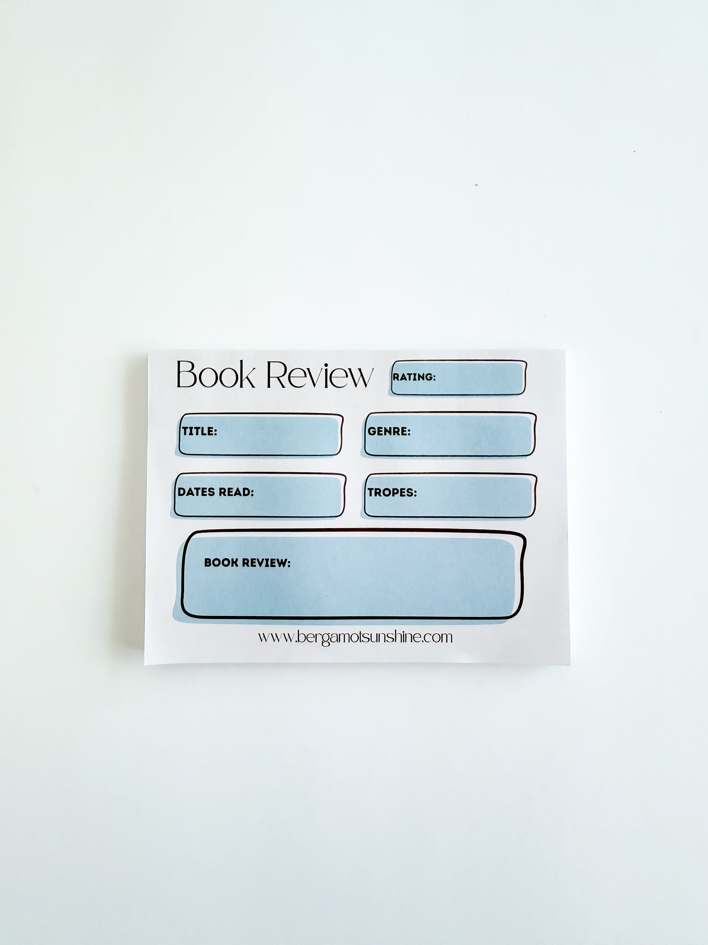 Book Review Sticky Notes