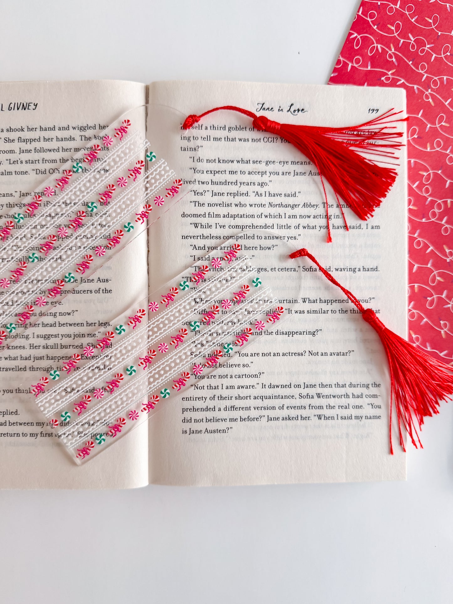Candy Cane Lane Bookmark