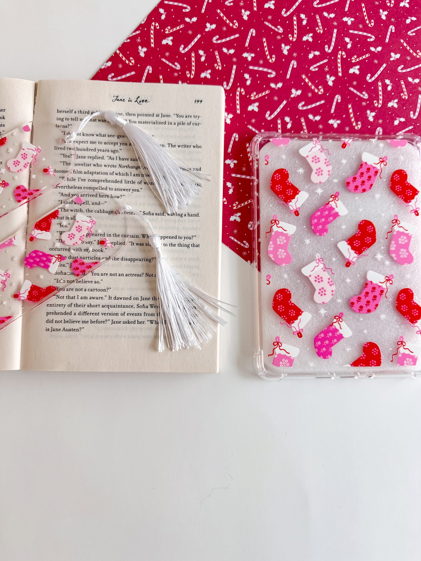Holiday Stockings Bookmark