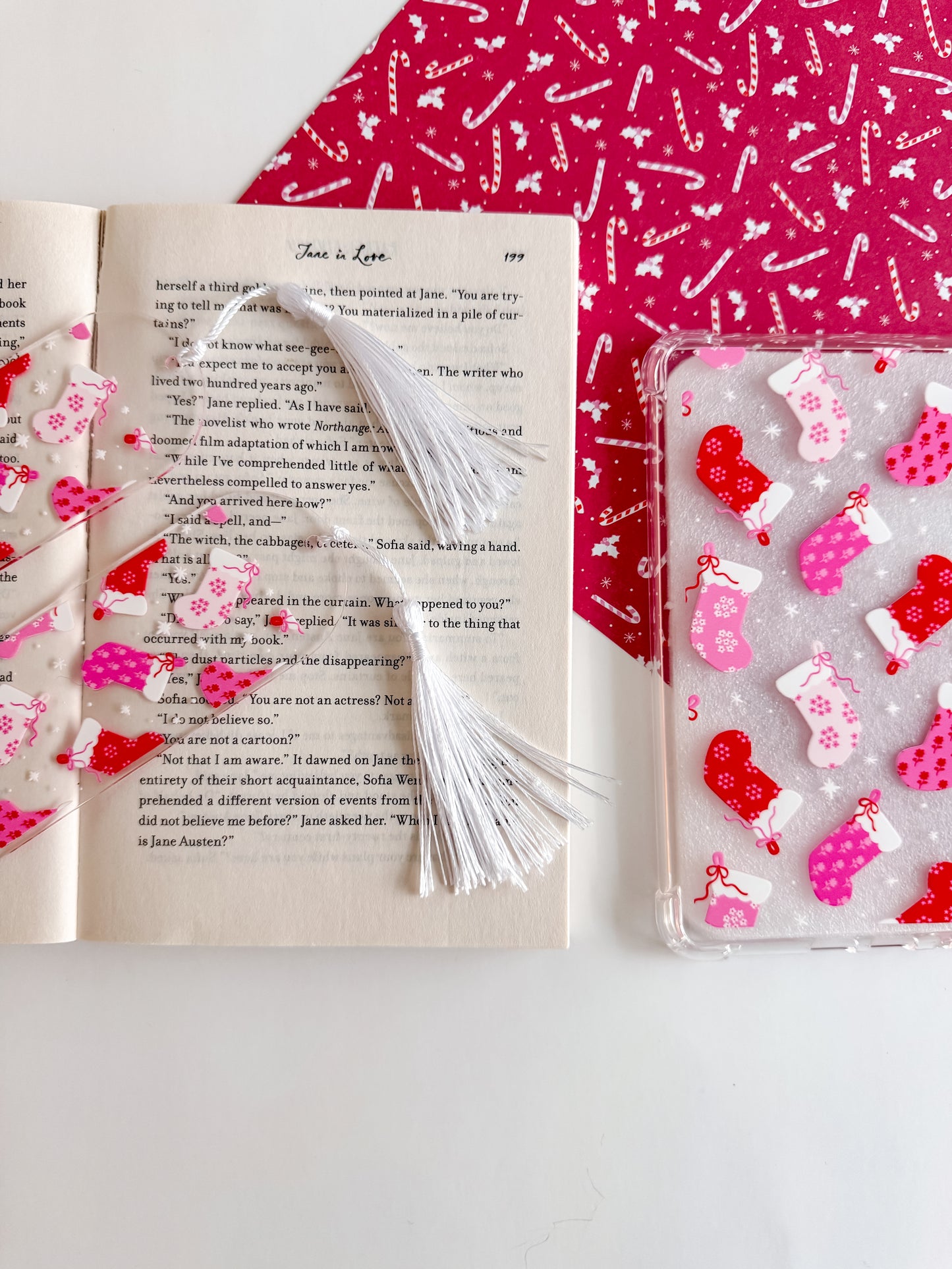 Holiday Stockings Bookmark