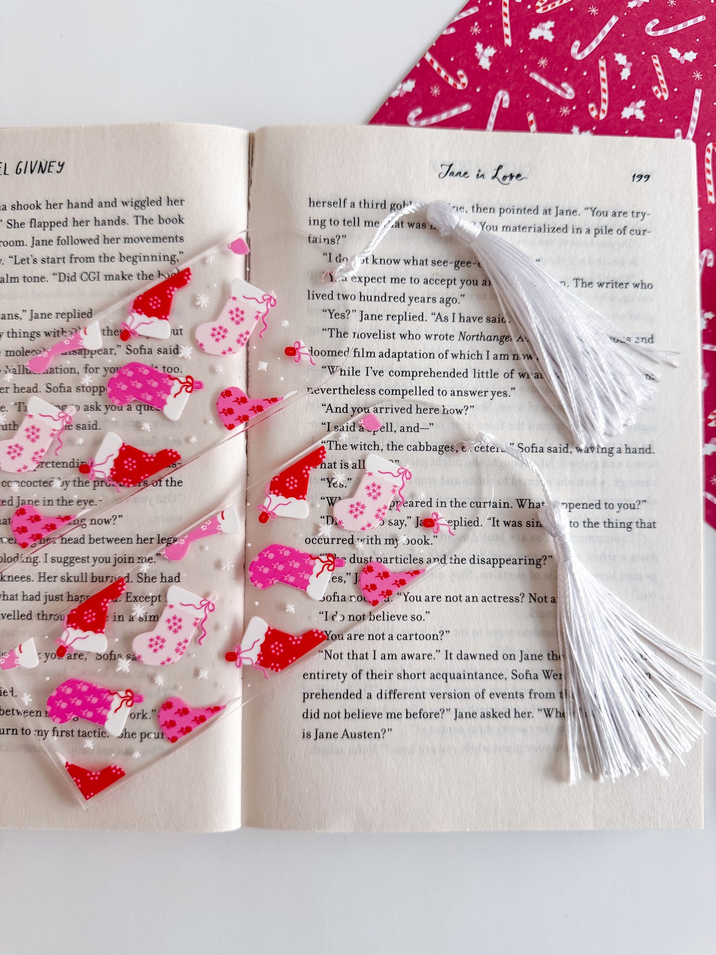 Holiday Stockings Bookmark