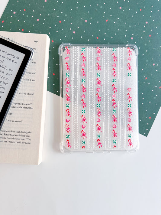 IMPERFECT - Candy Cane Lane Holographic Kindle Case