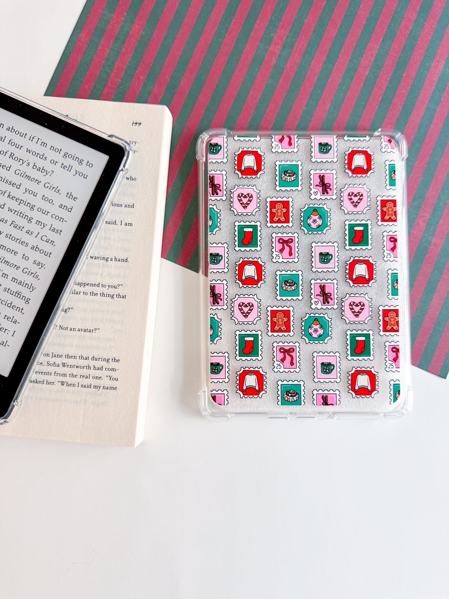 Holiday Stamps Kindle Case